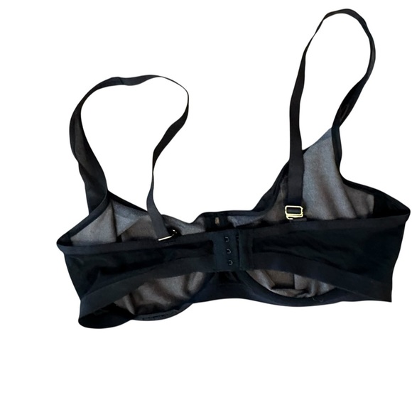 SOMA Unbelievable Lift Scoop Balconette Unlined Bra Sheer Black Size 38DD NWOT - Picture 3 of 5